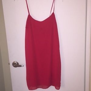 Red ASOS dress